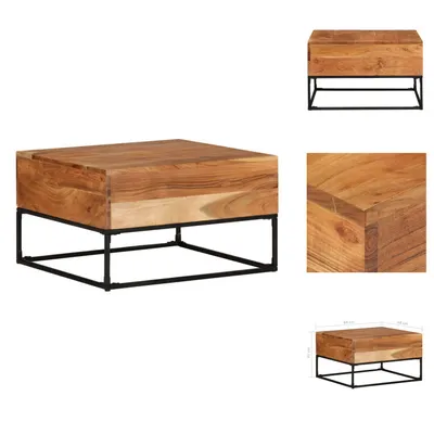 Immagine prodotto di vidaXL Tavolino 68x68x41 cm in legno massiccio di acacia - Tavolini da caffè