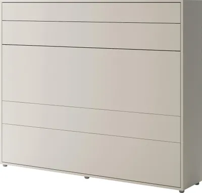 Produktbild von MIRJAN24 Wandklappbett Bed-Concept BC-14 160x200 Horizontal, Stilvoll Funktionsbett mit Leistenlattenrost (Farbe: Cashmere)