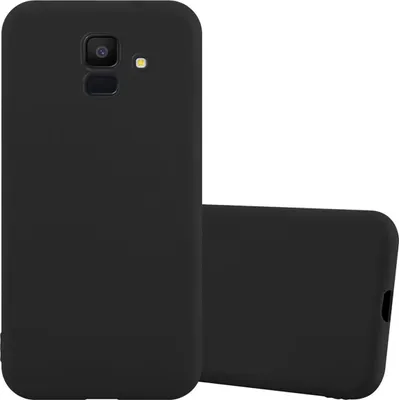 Immagine prodotto di Cadorabo custodia per Samsung Galaxy J6 2018 custodia protettiva in nero custodia per telefono cellulare TPU silicone custodia cover