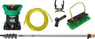 Produktbild von Unger Reinigungssystem - HydroPower Ultra Starter-Kit - Aluminium-Teleskopstiel 6m - Fensterreinigung mit reinem Wasser