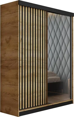 Produktbild von KIER FURNITURE Mehrzweckschrank MALANI 138 - Eiche Craft Gold 138x205x59 cm