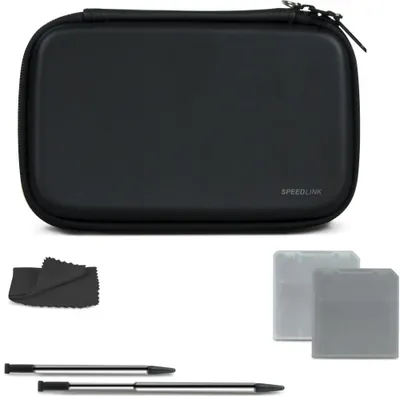 Produktbild von SPEEDLINK 7-IN-1 STARTER KIT, Nintendo 3DS, Schwarz, Mikrofaser, Nintendo 3DS, 1 Stück(e)