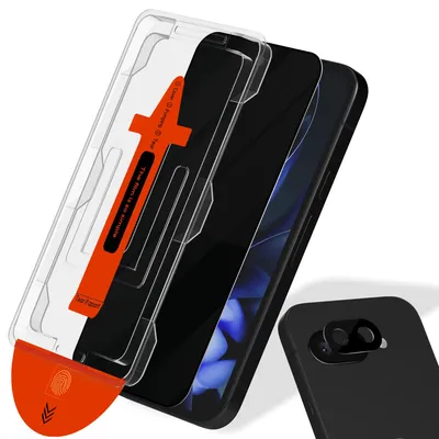 Obrázok produktu pre 1-balenie Google Pixel 9A Privacy Ochranné sklo na displej & 1-balenie ochrana objektívu - Tvrdené sklo | [Automatická inštalácia] - Bez bublín