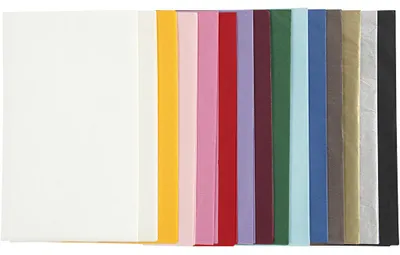 Produktbild von Seidenpapier - Sortiment, Blatt 50x70 cm,  14 g, Sortierte Farben, 30Bl. [HOB20092]