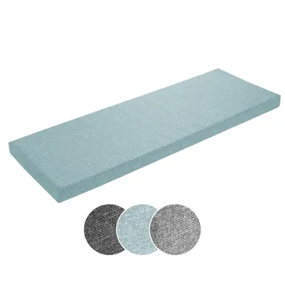 Produktbild von Bankauflage 110 x 40 cm, türkis, Unterseite Antirutsch, Bankkissen, Sitzkissen für Fensterbank, Bezug waschbar, sleepling