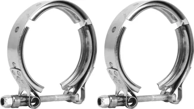 Productafbeelding van 1 paar turbovormige uitlaatbevestigingsclips, type 3069053, hittebestendig, vervanging voor Cummins 5,9 liter