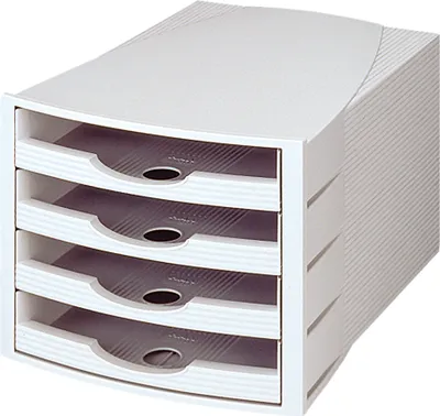 Produktbild von Soennecken Schubladenbox Anzahl der Schubfächer: 4 Schubfächer Verwendung für Papierformat: DIN A4