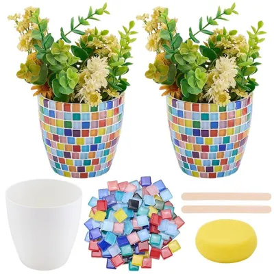 Productafbeelding van DIY-set voor het maken van een mozaïekvaas, geschikt voor volwassenen en beginners