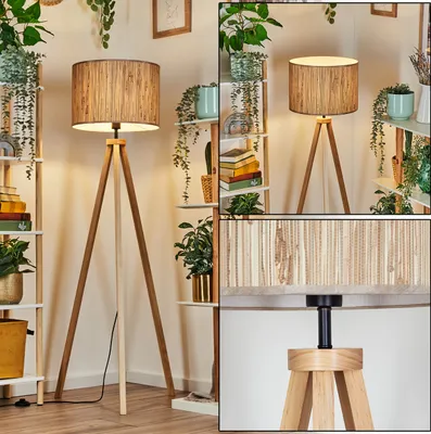 Produktbild von Arenabianca Stehlampe aus Holz/Seegras in Naturfarben/Beige