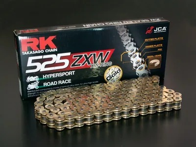 Produktbild von Kette RK XW-Ring 525ZXW / 110 Nietschloss gold