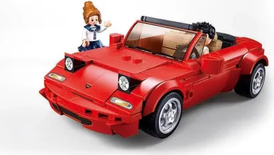 Productafbeelding van Sluban Model Bouwstenen Sportauto MX5, bouwpakket, 264 stuks, rood, rood, one size
