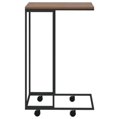 Produktbild von "2026 Aktion"Beistelltisch - CLORIS - Wohnzimmertisch - Robust und langlebig - mit Rollen Schwarz 40x30x63,5 cm Holzwerkstoff - DEMöbel9929659