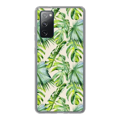 Produktbild von MuchoWow® Handyhülle Schutzhülle Hülle für Samsung Galaxy S20 FE Blätter - Muster - Monstera Silikon Softcase Handy Hülle - Abdeckung