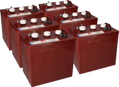 Produktbild von 6x Trojan T-125 Plus 6V 240Ah Deep Cycle Traktionsbatterie ELPT-Anschluss