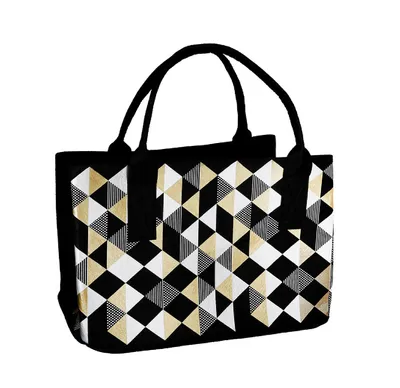 Immagine prodotto di GILDE Borsa, rettangolare, "grafica moderna", grafica, feltro, nero, , l. 25 cm, l. 40 cm, h. 26 cm 43079