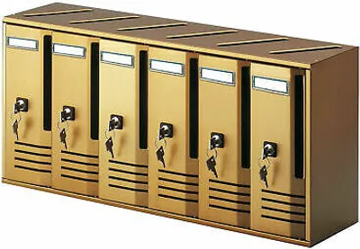 Obrázok produktu pre Vertikálna poštová schránka s 4 priehradkami Alubox Cubo