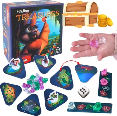 Image de LUDUM A la recherche de trésors - Jeux de société familiaux pour enfants de 3 à 100 ans - LD1046-05 EN