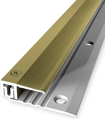 Produktbild von PROVISTON | Abschlussprofil | Parkettausgleich | Breite: 28 mm | Höhenausgleich: 6.5 - 16 mm | Länge: 900 mm | Aluminiumprofil | Gold | 1 Stück