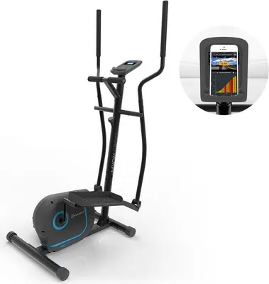 Produktbild von Kraftfit Crosstrainer - eliptický trenažér, 8-st., 12 kg zotrv., klavírna čierna