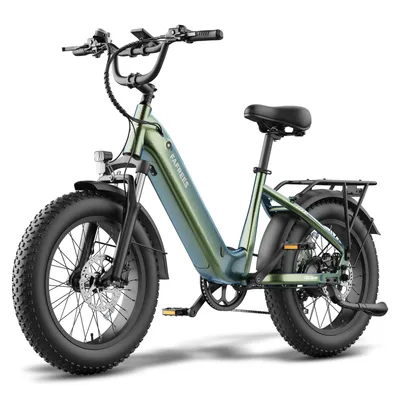 Obrázok produktu pre Fafrees F20 Rover E-Bike | Batéria 15 Ah, dojazd 55–80 km | Prevodovka Shimano 7-stupňová | Hydraulické kotúčové brzdy | Hmlisto zelená