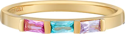 Produktbild von cai Ring 925/- Sterling Silber gelb 050 (15,9) Zirkonia bunt 274270286V