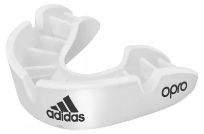 Produktbild von adidas Mundschutz OPRO Gen4 Bronze-Edition weiß Senior