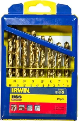 Image de Irwin Metallbohrer HSS-Tin Set 19-tlg