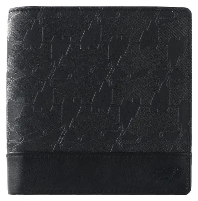 Immagine prodotto di Portafoglio LEON RFID, modello Carre, con 4 scomparti per carte, colore nero, in pelle, da uomo