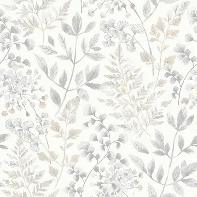 Immagine prodotto di Carta da parati Borastapeter foglie grigio - 660121 - 53 cm x 11,2 m