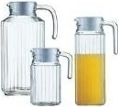 Obrázek produktu pro Skleněný džbán Esmeyer "Quadro", s víkem, 1,7 l, výška: 256 mm, bílé plastové víko (410-088)