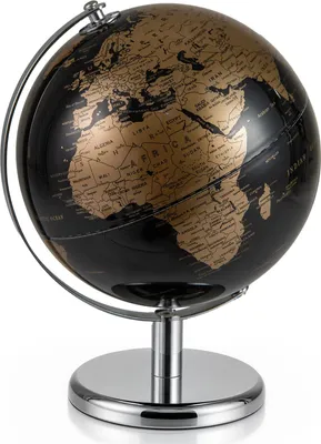 Immagine prodotto di COSTWAY Mappamondo da 20 cm, mappa inglese, ruotabile a 360°, mappamondo con supporto in metallo, mappamondo didattico per la scuola, mappamondo decorativo, mappamondo moderno (oro)
