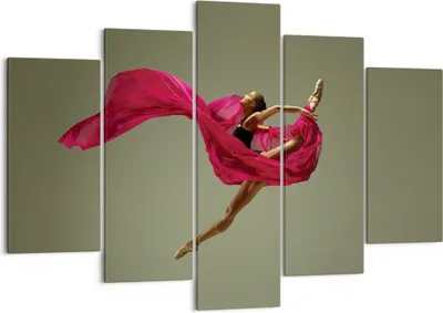 Produktbild von Bild auf Leinwand - Leinwandbild - 5 Teile - Tänzer Ballett Künstler - 150x100cm - Wand Bild - Wanddeko - Wandbilder - Leinwanddruck - Bilder - Wanddekoration - Leinwand bilder - EA150x100-5037
