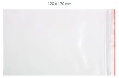 Produktbild von PE Druckverschlussbeutel 120x170mm