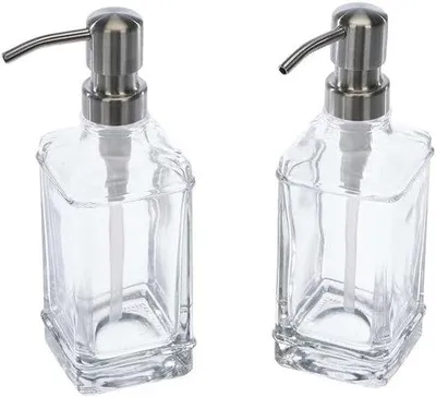 Obrázok produktu pre Nerezová fľaša na vodu s uzáverom proti vytekaniu a praktickým dávkovačom na sprchovanie – 2 ks – 350 ml