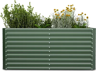 Obrázek produktu pro Blumfeldt Vyvýšený záhon High Grow Straight, 1800 l, Ergonomické, Odolné vůči povětrnostním vlivům, Otevřená základna