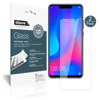 Produktbild von 2x Schutzfolie für Huawei Nova 3i - Anti-Shock 9H Folie Glass Kunststoffglas