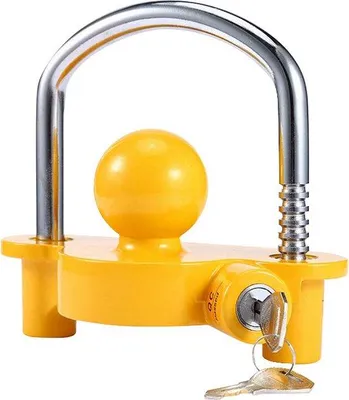 Image de Cadenas universel - Disselslot - avec clés - Cadenas antivol pour remorques - pour caravanes et remorques - Cadenas universel pour remorques - Haute résistance