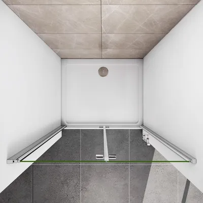 Produktbild von 70x195cm Falttür Drehtür Nano ESG Duschwand Pendeltür Duschtür Duschabtrennung Baushaus