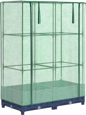 Immagine prodotto di vidaXL Letto rialzato con attacco per serra in rattan 80x40x123 cm