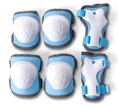 Produktbild von Yvolution Sturzschutz blau medium - Schutzset für Kinder