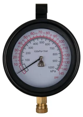 Image de KS TOOLS Manomètre Ø 100,0 mm 0 - 10 bar avec raccord rapide 1/4" - 150.2326