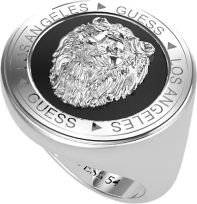 Image de Guess Bague Lion en acier inoxydable pour hommes