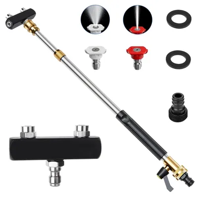 Immagine prodotto di Solidchoice - Lancia telescopica per idropulitrici con kit di spruzzatura 5-in-1