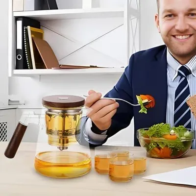 Produktbild von Tee-Ei mit Sieb | Wassertrennende -, Tee-Ei mit 4 Tassen, durchsichtiger | Teekocher, Tee-Ei für Zuhause und im Teestub