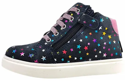 Image de Richter - Bottines à lacets pour filles, couleur bleue, chaussures de loisirs