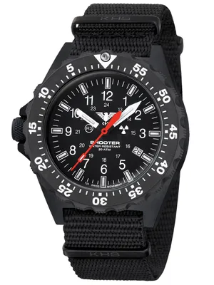 Produktbild von KHS - Armbanduhr - Shooter MKII mit Natoband Schwarz - KHS.SH2HC.NB