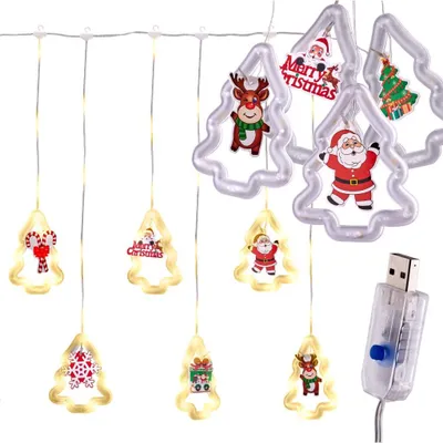Produktbild von KIK - LED světla pro vánoční stromek 3m 10 žárovek USB