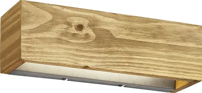 Immagine prodotto di Applique LED 'Brad' in legno naturale 3000K 13,5W 2flg 223790130