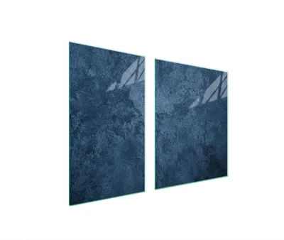 Immagine prodotto di Piastre copriforno 2 pezzi 100x52 Copriforno in Vetroceramica tagliere in vetro blu ardesia