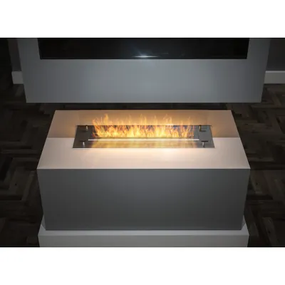 Produktbild von Bioethanol-Brennereinsatz/Halterung 100 cm aus Edelstahl mit Glas inklusive